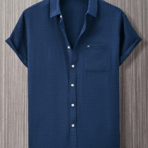 Men'S Casual Short-Sleeve Shirt