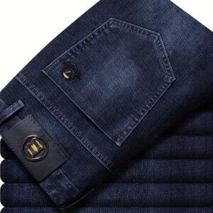 Men's Premium Four-Season Business Straight-Leg Thick Denim Jeans