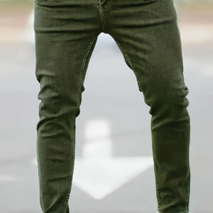 Men's Slim-Fit Stretch Jeans - Stretchable Non-See-Through Pants, Machine Washable All-Season Formal & Everyday Pants for Men - Modern Fit Jeans, Versatile Wardrobe Staple, Sleek Silhouette, Durable Construction, Stylish Trousers, Young Professionals