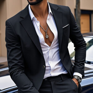 2pcs Classic Suit Set - Men'S Formal Wear - High-Quality, Comfortable Fit, Stylish Jacket and Pants Combination, Suitable for Weddings, Parties, Formal Events, Business Meetings, and Special Occasions