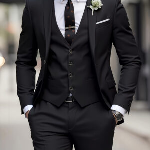 2pcs Men'S Suit Set, Including Jacket And Pants, Suitable for Business Casual Parties, Suitable for Weddings, Formal Occasions And Dinners, Suitable for Men'S Formal Occasions, Suitable for Men'S Formal Occasions, Suitable for Men'S Formal