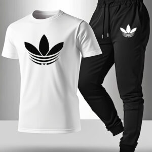 Polyester Breathable Mesh, Quick-Dry Sweat-Absorbing T-Shirt, Comfortable Soft Summer Men'S Spring Casual Sports Letter Print T-Shirt + Long Pants Set - Suitable for Outdoor Sports, Street Motorcycle, Beach Travel, Festivals, Parties, Outings, Sweat-Resistant