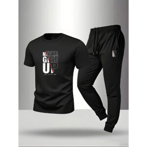 Men'S Casual Sports Set, T-Shirt, Pants, Holiday Gift