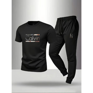Men's Casual Sportswear Set, T-Shirt & Pants, Holiday Gift