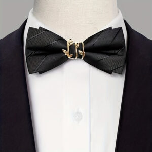 1pc Fashionable Men's Pure Color Bow Tie, Classic And Elegant Style, Bow Tie Accessories, For Men Wedding Banquet Party Work, Ideal Choice For Gifts