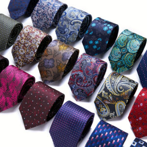 Men's Tie, Paisley Floral Necktie for Wedding Workplace