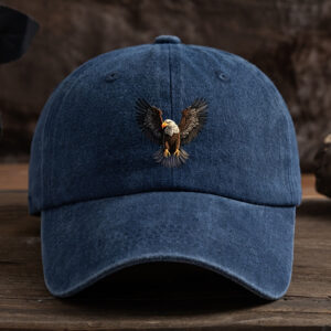 Men's Stylish Baseball Cap with Eagle Print, Versatile Outdoor Hip-Hop Fashion Hat