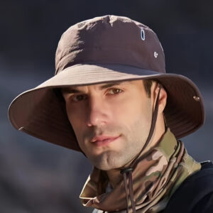 Breathable Unisex Outdoor Mountaineering Hat With Wide Brim For Fishing, Sun Protection, Hiking, Camping, And Western Cowboy Style