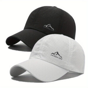 Quick-drying Sports Sun Hat, Breathable Printed Polyester Fiber Baseball Cap for Men and Women, Suitable for Outdoor Activities