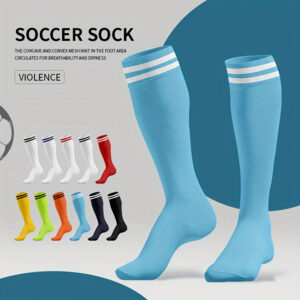 1 Pairs Of Men's Knee High Sport Socks, Sweat-absorbing Comfy Breathable Socks For Men's Basketball Football Training, Running Outdoor Activities