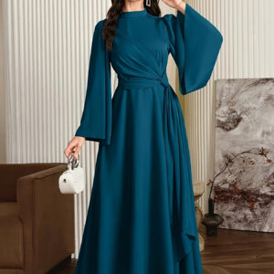 Indigenously Designed Women's Elegant Solid Color Dress