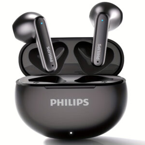Philips 2025 Premium Wireless Earphones with Active Noise Cancellation Earbuds Condenser Microphone, Compatible with Smartphones for Sports and Exercise Latest Earphone for Movies, TV Series, and Video Games TAT1199