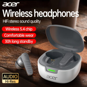 30h Wireless Earbuds Acer OHR503 Mini Sport Wireless Earbuds | Wireless Stereo, Long 30h Standby, Noise-Canceling, Comfortable Wear | Universal Fit, Latest Model, Touch Control