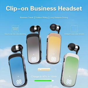 Business Office Earbuds In-Ear Wireless Headphones Single-Sided Earbuds Comfortable Wear Smart Noise Cancellation Long Battery Life High Fidelity Bass HD Calling 2 Simple Colors Suitable for Running Cycling Office All Seasons