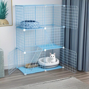 The Versatile DIY Iron Mesh Cat Enclosure Can Be Customized to Fit Individual Preferences, Featuring a Robust And Stable Design.