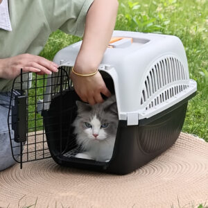 Pet Airline Carrier, Cat Space Carrier, Portable Outdoor Cat Cage, Cat Carrier Bag, Dog Travel Crate, Handheld Car Dog Crate
