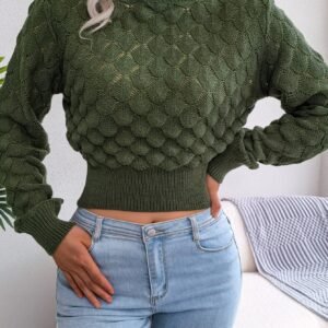 Diamond Hollow-Out Sweater: Sparkle with Unique Modern Style