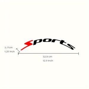 Stand Out on the Road: Waterproof Sport Tire Stickers!