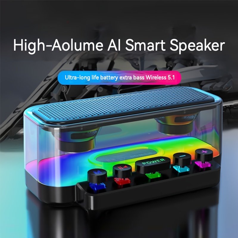 Unleash the Sound: Portable Wireless Speaker with 5.1 Surround Sound! - Image 4
