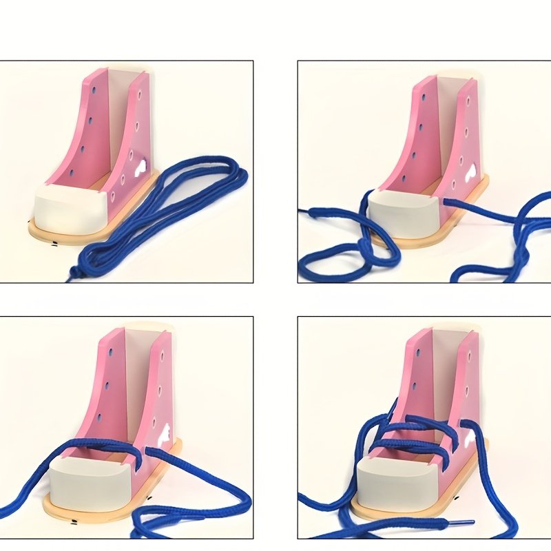 Unleash Your Child's Independence: Educational Wooden Shoelace Tying Toy! - Image 7