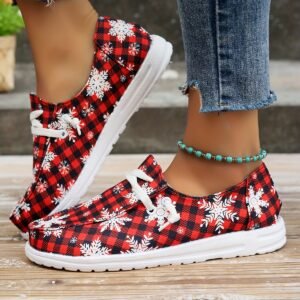 أناقة بلا حدود: حذاء القماش سهل الارتداء بتصاميم عشوائية فريدة!