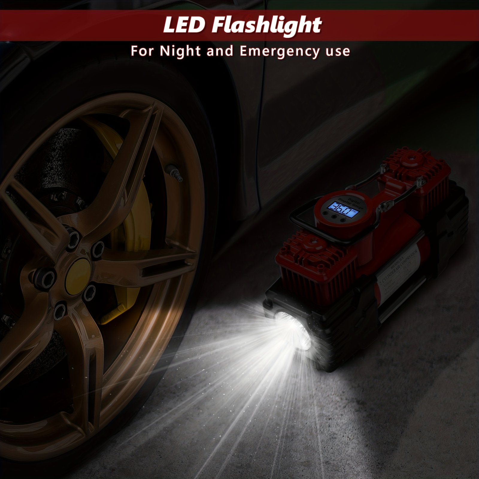 מדחס האוויר הדיגיטלי הכפול: עוצמה, מהירות, וביטחון לכל נסיעותיך! – תמונה 7