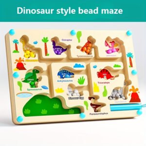 Wooden Magnetic Maze: A World of Creativity and Focus for Your Child!