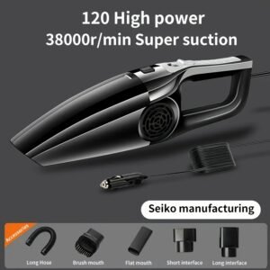 הבחירה החכמה ביותר לרכב ובית ללא רבב: שואב האבק הנייד העוצמתי!