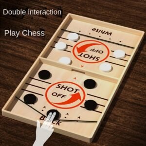 הוקי שולחן מעץ כפול: הציתו את התחרות, אספו את יקיריכם!