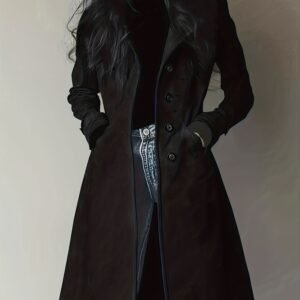 معطف الأناقة الخالدة: دفء وفخامة لكل امرأة