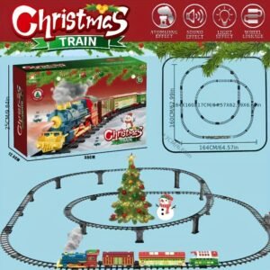 רכבת הקיטור הענקית: צאו למסע חלומות על מסילה מוגבהת עם עשן מציאותי!