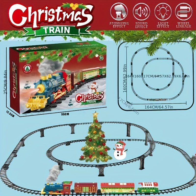 قطار البخار العملاق: انطلق في رحلة الأحلام على سكة مرتفعة ودخان واقعي!