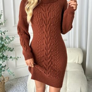 فستان السويتر الأنيق: دفء وجمال لا يقاوم لكل مناسبة
