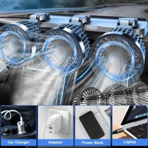 בריזה מרעננת לכל נסיעה! מאוורר רב-שימושי לרכב ולמשרד