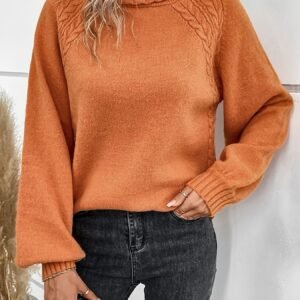 كنزة الرقبة العالية: دفء لا يضاهى، أناقة لا تُقاوم.