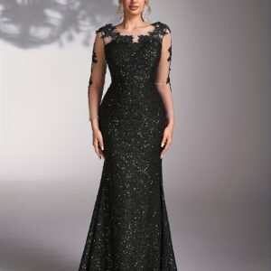 فستان السهرة البراق: أناقة آسرة وتألق لا يُنسى