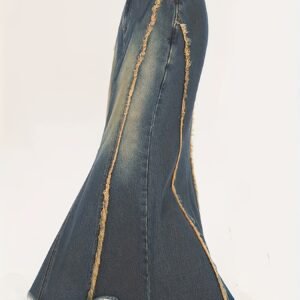 تنورة الدنيم الحورية: أناقة عصرية تتحدث عنكِ!