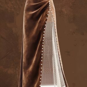 فخامة الغرب القديم: تنورة ماكسي بتفاصيل آسرة