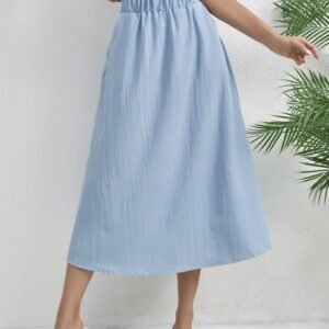 זוהר הקיץ: חצאית מידי תכולה בגזרת A-Line