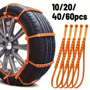 Unstoppable Grip: Heavy-Duty Winter Tire Chains for All Roads!