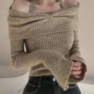 Draped Neck Off-Shoulder Sweater: Unmatched Elegance for Every Woman!