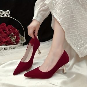Irresistible Allure: Red Pointed Stiletto Heels for a Breathtaking Look