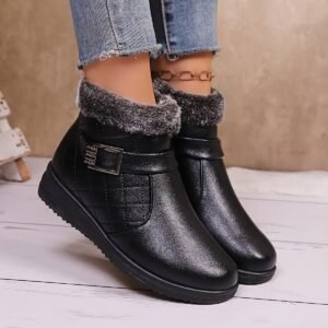 حذاء الشتاء النسائي الأنيق: دفء لا مثيل له، راحة وثبات يدوم!