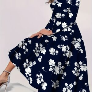 فستان الزهور الأنيق: راحة وجاذبية بلا حدود