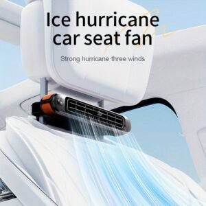 Dual Turbine Car Seat Fan: Non-Stop Refreshment on the Road!