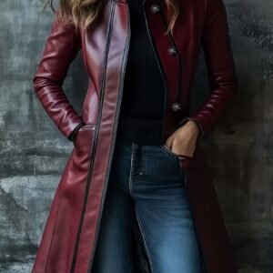 Autumn/Winter Allure: The Chic Color Block Trench Coat