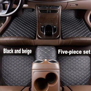 ارتقِ بسيارتك: سجاد أرضية فاخر من جلد PU لجميع المركبات!