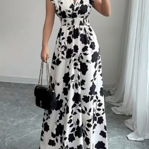 فستان الأزهار الطويل: أناقة الربيع والخريف وراحة لا تضاهى