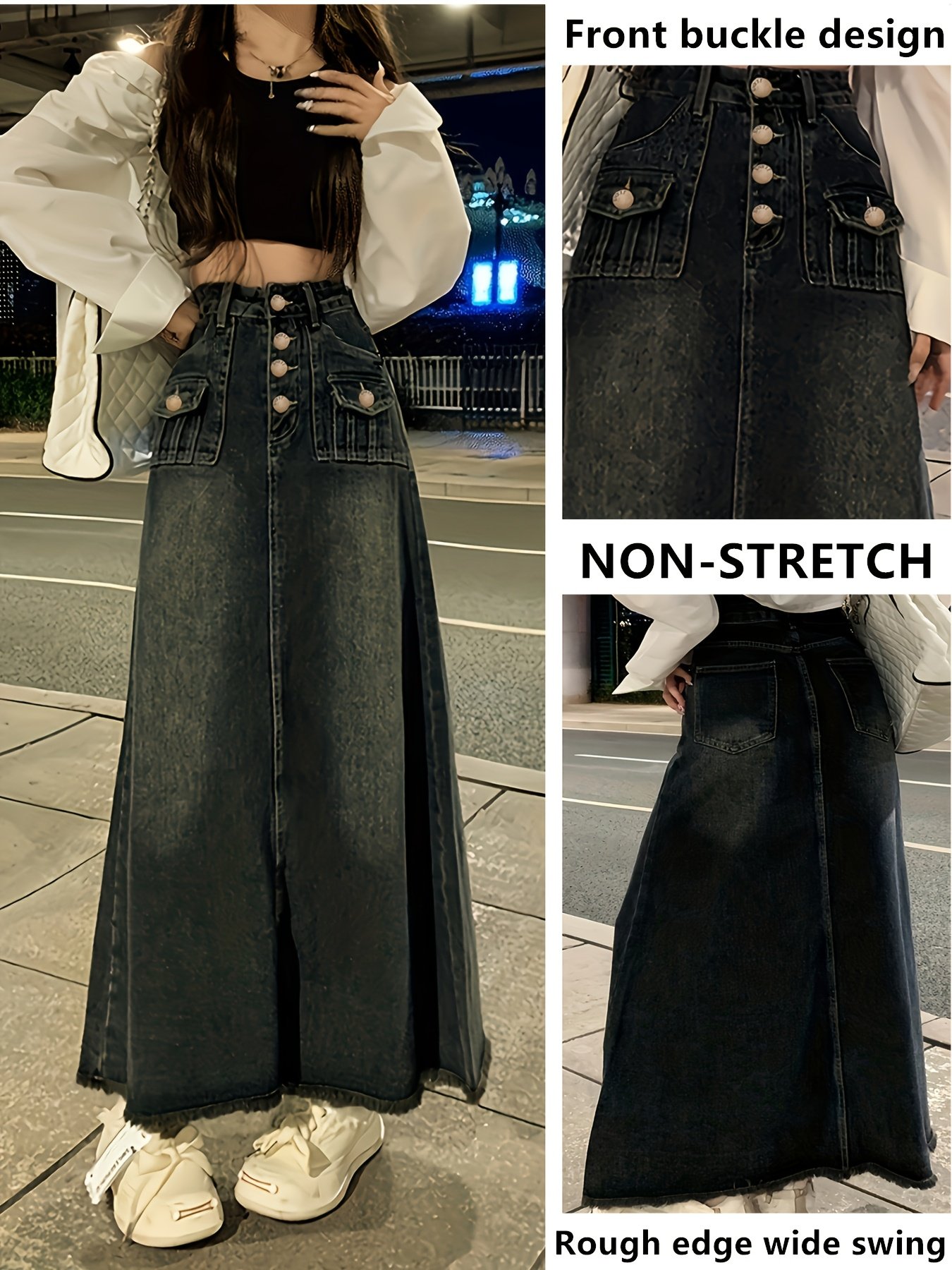 חצאית ג'ינס ארוכה: אלגנטיות עכשווית שמדגישה את יופייך!