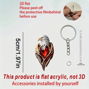 رمز الأناقة والقوة: ميدالية النسر الفاخرة متعددة الاستخدامات